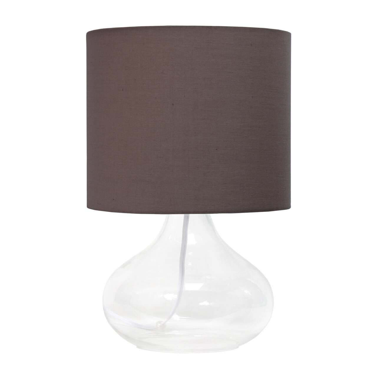 Simple Designs Glass Raindrop Table Lamp
